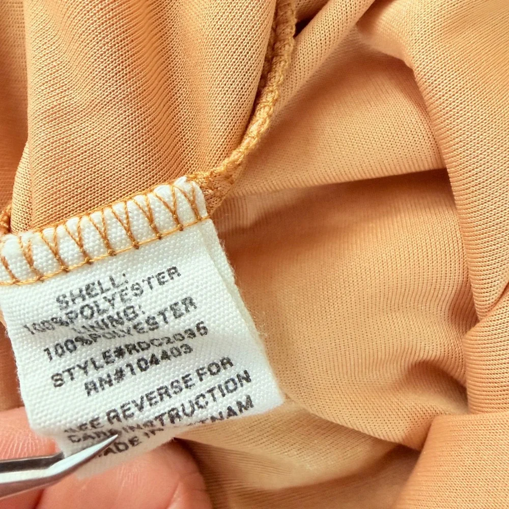 August Sky Mustard Yellow Floral Smocked Tiered Midi Dress Small Long Sleeve - Picture 10 of 13